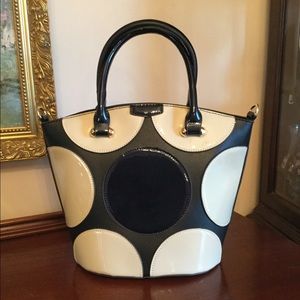 DS Bags Mars Satchel in Navy/Cream